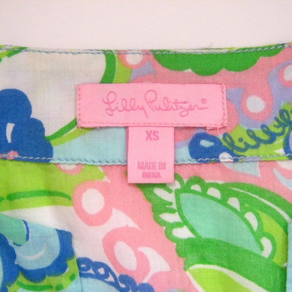 LILLY PULITZER "Amelia Island" Cotton Tunic Top - Picture 2 of 10